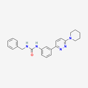 1-Benzyl-3-{3-[6-(piperidin-1-YL)pyridazin-3-YL]phenyl}urea