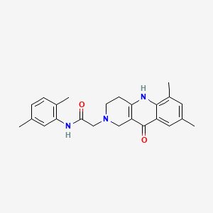 2-(6,8-dimethyl-10-oxo-3,4,5,10-tetrahydrobenzo[b][1,6]naphthyridin-2(1H)-yl)-N-(2,5-dimethylphenyl)acetamide