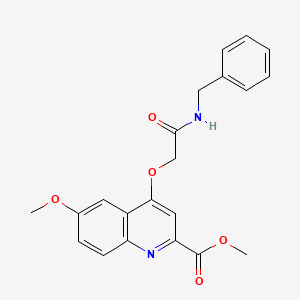 Methyl 4-[(benzylcarbamoyl)methoxy]-6-methoxyquinoline-2-carboxylate