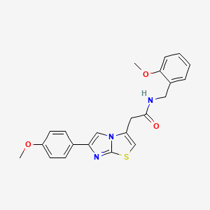 N-(2-methoxybenzyl)-2-(6-(4-methoxyphenyl)imidazo[2,1-b]thiazol-3-yl)acetamide