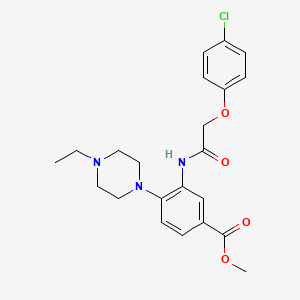 Methyl 3-[2-(4-chlorophenoxy)acetamido]-4-(4-ethylpiperazin-1-YL)benzoate