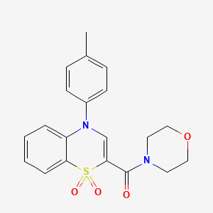 [4-(4-methylphenyl)-1,1-dioxido-4H-1,4-benzothiazin-2-yl](morpholin-4-yl)methanone