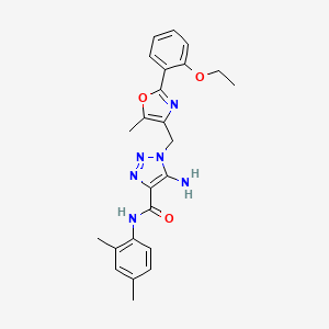 5-amino-N-(2,4-dimethylphenyl)-1-{[2-(2-ethoxyphenyl)-5-methyl-1,3-oxazol-4-yl]methyl}-1H-1,2,3-triazole-4-carboxamide