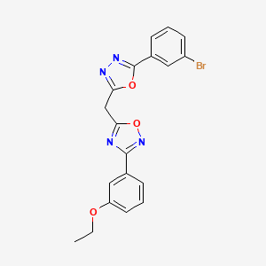 5-{[5-(3-Bromophenyl)-1,3,4-oxadiazol-2-yl]methyl}-3-(3-ethoxyphenyl)-1,2,4-oxadiazole