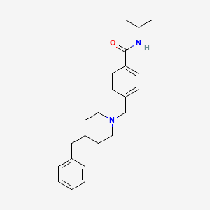 4-[(4-benzylpiperidin-1-yl)methyl]-N-(propan-2-yl)benzamide