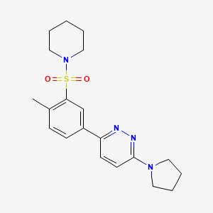 3-[4-Methyl-3-(piperidin-1-ylsulfonyl)phenyl]-6-(pyrrolidin-1-yl)pyridazine