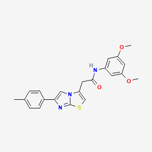 N-(3,5-dimethoxyphenyl)-2-(6-(p-tolyl)imidazo[2,1-b]thiazol-3-yl)acetamide