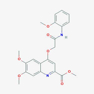 Methyl 6,7-dimethoxy-4-{2-[(2-methoxyphenyl)amino]-2-oxoethoxy}quinoline-2-carboxylate