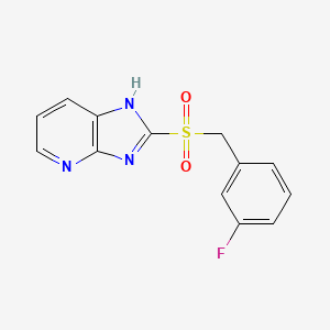 2-[(3-fluorobenzyl)sulfonyl]-3H-imidazo[4,5-b]pyridine