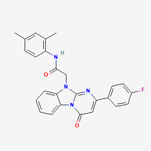 N-(2,4-dimethylphenyl)-2-[2-(4-fluorophenyl)-4-oxopyrimido[1,2-a]benzimidazol-10(4H)-yl]acetamide