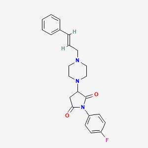 1-(4-fluorophenyl)-3-{4-[(2E)-3-phenylprop-2-en-1-yl]piperazin-1-yl}pyrrolidine-2,5-dione