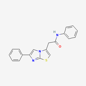 N-phenyl-2-(6-phenylimidazo[2,1-b]thiazol-3-yl)acetamide