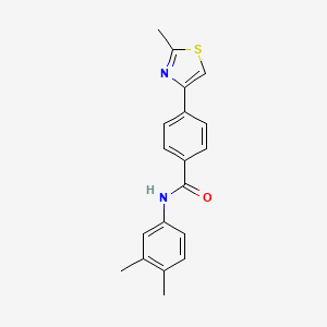 N-(3,4-dimethylphenyl)-4-(2-methyl-1,3-thiazol-4-yl)benzamide