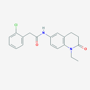 2-(2-chlorophenyl)-N-(1-ethyl-2-oxo-1,2,3,4-tetrahydroquinolin-6-yl)acetamide