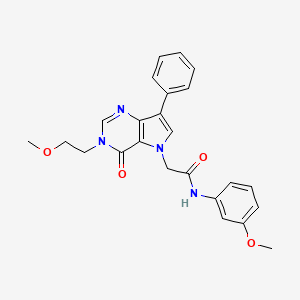 2-[3-(2-methoxyethyl)-4-oxo-7-phenyl-3,4-dihydro-5H-pyrrolo[3,2-d]pyrimidin-5-yl]-N-(3-methoxyphenyl)acetamide