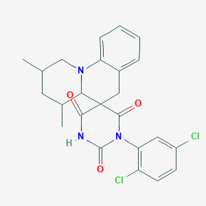 1'-(2,5-dichlorophenyl)-2,4-dimethyl-2,3,4,4a-tetrahydro-1H,2'H,6H-spiro[pyrido[1,2-a]quinoline-5,5'-pyrimidine]-2',4',6'(1'H,3'H)-trione