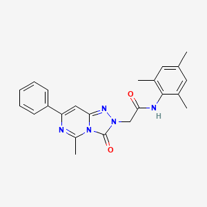 2-(5-methyl-3-oxo-7-phenyl[1,2,4]triazolo[4,3-c]pyrimidin-2(3H)-yl)-N-(2,4,6-trimethylphenyl)acetamide