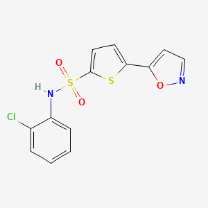 N-(2-chlorophenyl)-5-(1,2-oxazol-5-yl)thiophene-2-sulfonamide