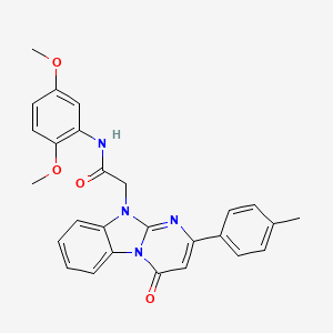 N-(2,5-dimethoxyphenyl)-2-[2-(4-methylphenyl)-4-oxopyrimido[1,2-a]benzimidazol-10(4H)-yl]acetamide