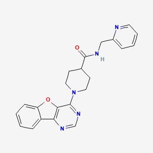 1-([1]benzofuro[3,2-d]pyrimidin-4-yl)-N-(pyridin-2-ylmethyl)piperidine-4-carboxamide