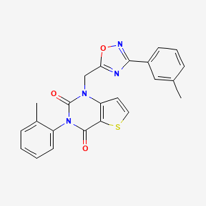 3-(o-tolyl)-1-((3-(m-tolyl)-1,2,4-oxadiazol-5-yl)methyl)thieno[3,2-d]pyrimidine-2,4(1H,3H)-dione