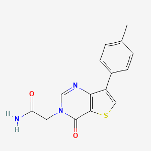 2-[7-(4-methylphenyl)-4-oxothieno[3,2-d]pyrimidin-3(4H)-yl]acetamide