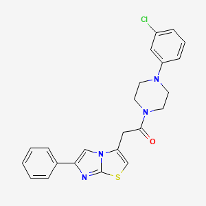 1-(4-(3-Chlorophenyl)piperazin-1-yl)-2-(6-phenylimidazo[2,1-b]thiazol-3-yl)ethanone