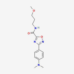 3-[4-(dimethylamino)phenyl]-N-(3-methoxypropyl)-1,2,4-oxadiazole-5-carboxamide