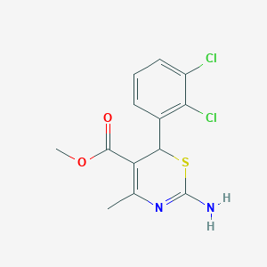 methyl 2-amino-6-(2,3-dichlorophenyl)-4-methyl-6H-1,3-thiazine-5-carboxylate