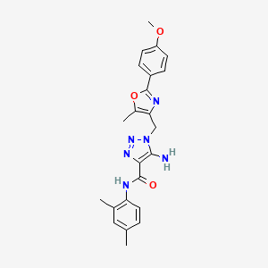 5-amino-N-(2,4-dimethylphenyl)-1-{[2-(4-methoxyphenyl)-5-methyl-1,3-oxazol-4-yl]methyl}-1H-1,2,3-triazole-4-carboxamide