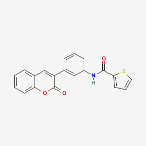 N-[3-(2-oxo-2H-chromen-3-yl)phenyl]thiophene-2-carboxamide