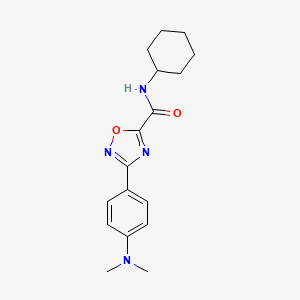 N-cyclohexyl-3-[4-(dimethylamino)phenyl]-1,2,4-oxadiazole-5-carboxamide