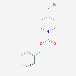 molecular formula C14H18BrNO2 B112004 苄基 4-(溴甲基)哌啶-1-羧酸酯 CAS No. 159275-17-9