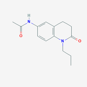 N-(2-oxo-1-propyl-1,2,3,4-tetrahydroquinolin-6-yl)acetamide