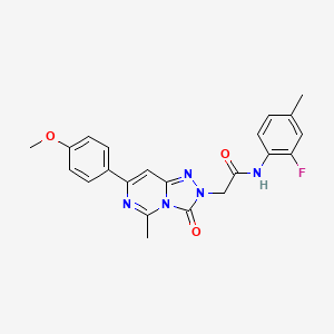 N-(2-fluoro-4-methylphenyl)-2-[7-(4-methoxyphenyl)-5-methyl-3-oxo[1,2,4]triazolo[4,3-c]pyrimidin-2(3H)-yl]acetamide