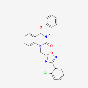 1-((3-(2-chlorophenyl)-1,2,4-oxadiazol-5-yl)methyl)-3-(4-methylbenzyl)quinazoline-2,4(1H,3H)-dione