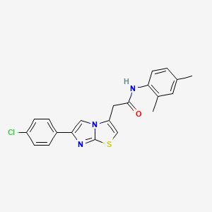 2-[6-(4-chlorophenyl)imidazo[2,1-b][1,3]thiazol-3-yl]-N-(2,4-dimethylphenyl)acetamide