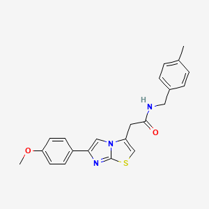 2-(6-(4-methoxyphenyl)imidazo[2,1-b]thiazol-3-yl)-N-(4-methylbenzyl)acetamide