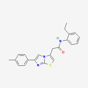 N-(2-ethylphenyl)-2-[6-(4-methylphenyl)imidazo[2,1-b][1,3]thiazol-3-yl]acetamide