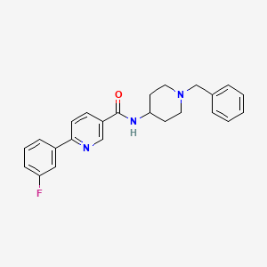 N-(1-benzylpiperidin-4-yl)-6-(3-fluorophenyl)pyridine-3-carboxamide