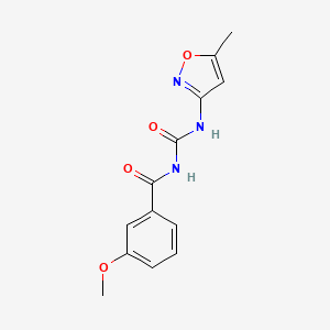 3-methoxy-N-[(5-methyl-1,2-oxazol-3-yl)carbamoyl]benzamide