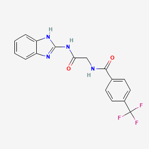 N-(2-((1H-benzo[d]imidazol-2-yl)amino)-2-oxoethyl)-4-(trifluoromethyl)benzamide