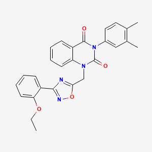 3-(3,4-dimethylphenyl)-1-((3-(2-ethoxyphenyl)-1,2,4-oxadiazol-5-yl)methyl)quinazoline-2,4(1H,3H)-dione