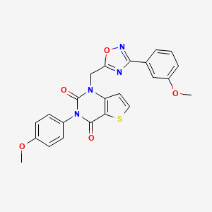 3-(4-methoxyphenyl)-1-{[3-(3-methoxyphenyl)-1,2,4-oxadiazol-5-yl]methyl}-1H,2H,3H,4H-thieno[3,2-d]pyrimidine-2,4-dione