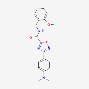 3-[4-(dimethylamino)phenyl]-N-(2-methoxybenzyl)-1,2,4-oxadiazole-5-carboxamide