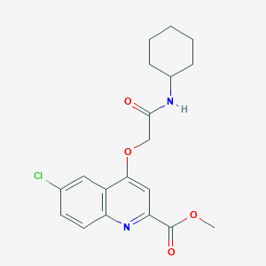 Methyl 6-chloro-4-[(cyclohexylcarbamoyl)methoxy]quinoline-2-carboxylate