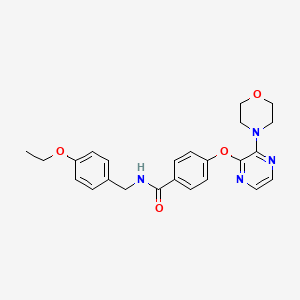 N-(4-ethoxybenzyl)-4-{[3-(morpholin-4-yl)pyrazin-2-yl]oxy}benzamide