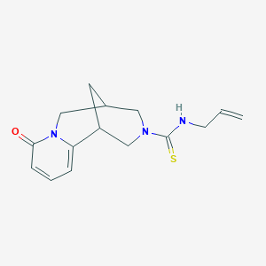 molecular formula C15H19N3OS B11200803 N-allyl-8-oxo-1,5,6,8-tetrahydro-2H-1,5-methanopyrido[1,2-a][1,5]diazocine-3(4H)-carbothioamide 