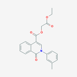 2-Ethoxy-2-oxoethyl 1-oxo-2-(m-tolyl)-1,2-dihydroisoquinoline-4-carboxylate