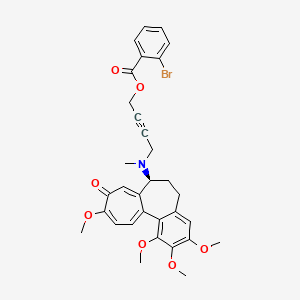 4-{Methyl[(7S)-1,2,3,10-tetramethoxy-9-oxo-5,6,7,9-tetrahydrobenzo[A]heptalen-7-YL]amino}-2-butynyl 2-bromobenzoate